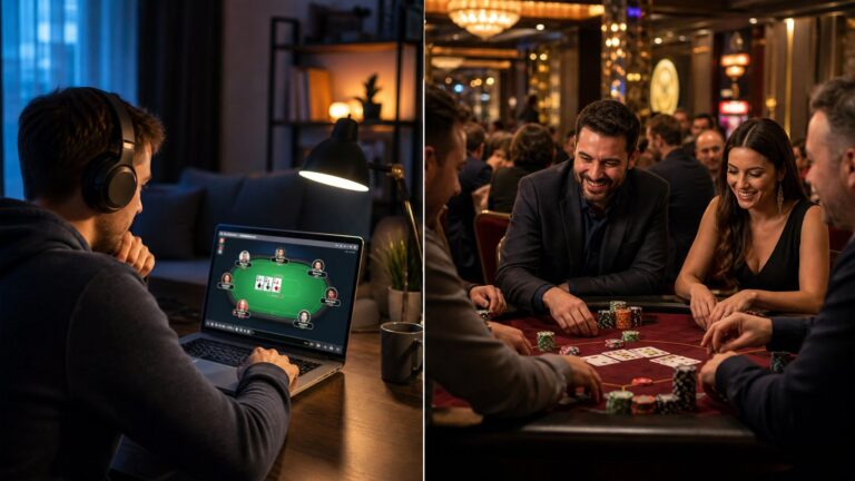 Poker Online Vs Poker Offline: Perbedaan, Kelebihan, dan Kekurangan yang Wajib Diketahui